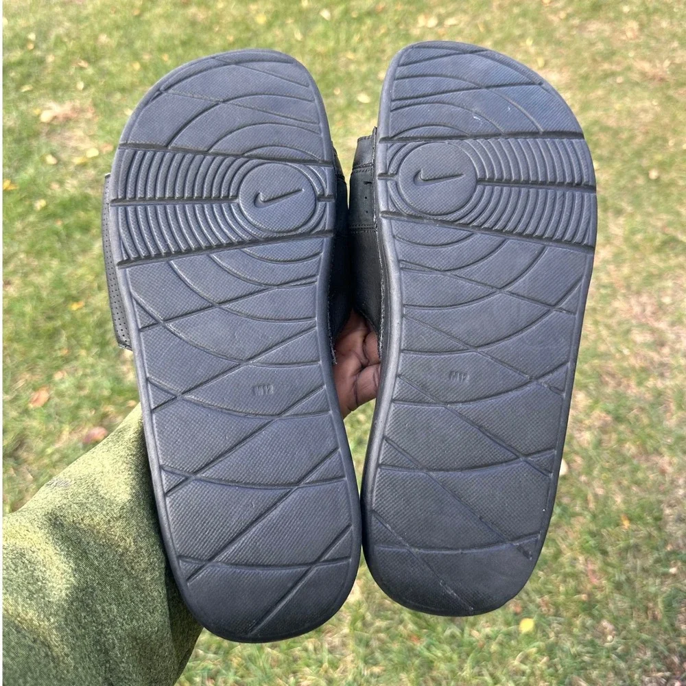 Nike Comfort Slide‎ Men's Sandals Size 12 Black Anthracite Rare Design
